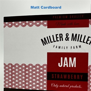 Matt cardboard 180 label test rulle - 10 cm x 4 meter